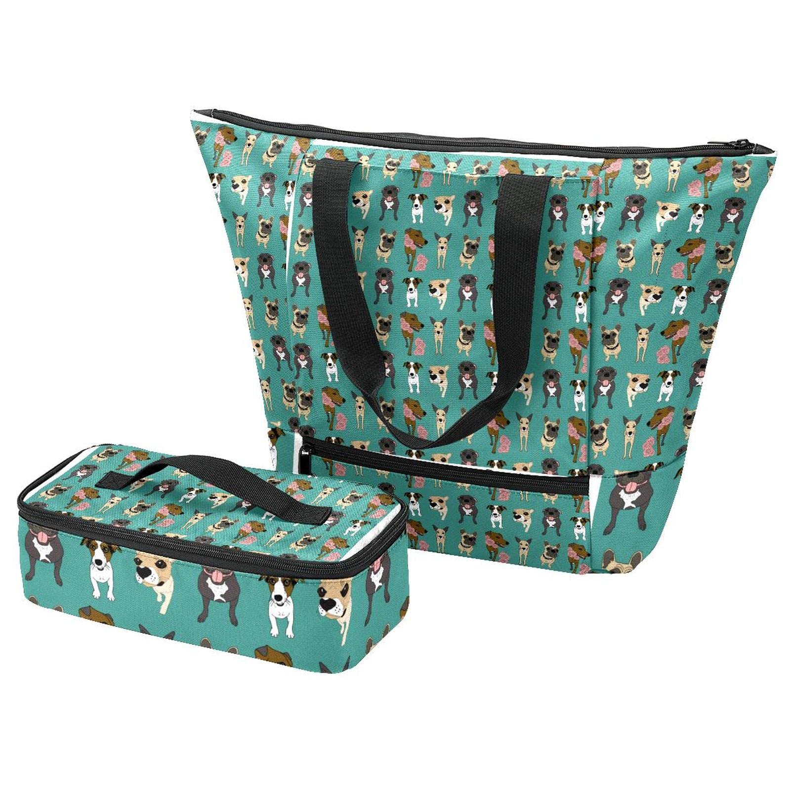 Boîte à déjeuner et grand sac fourre-tout isotherme de voyage couleur 6