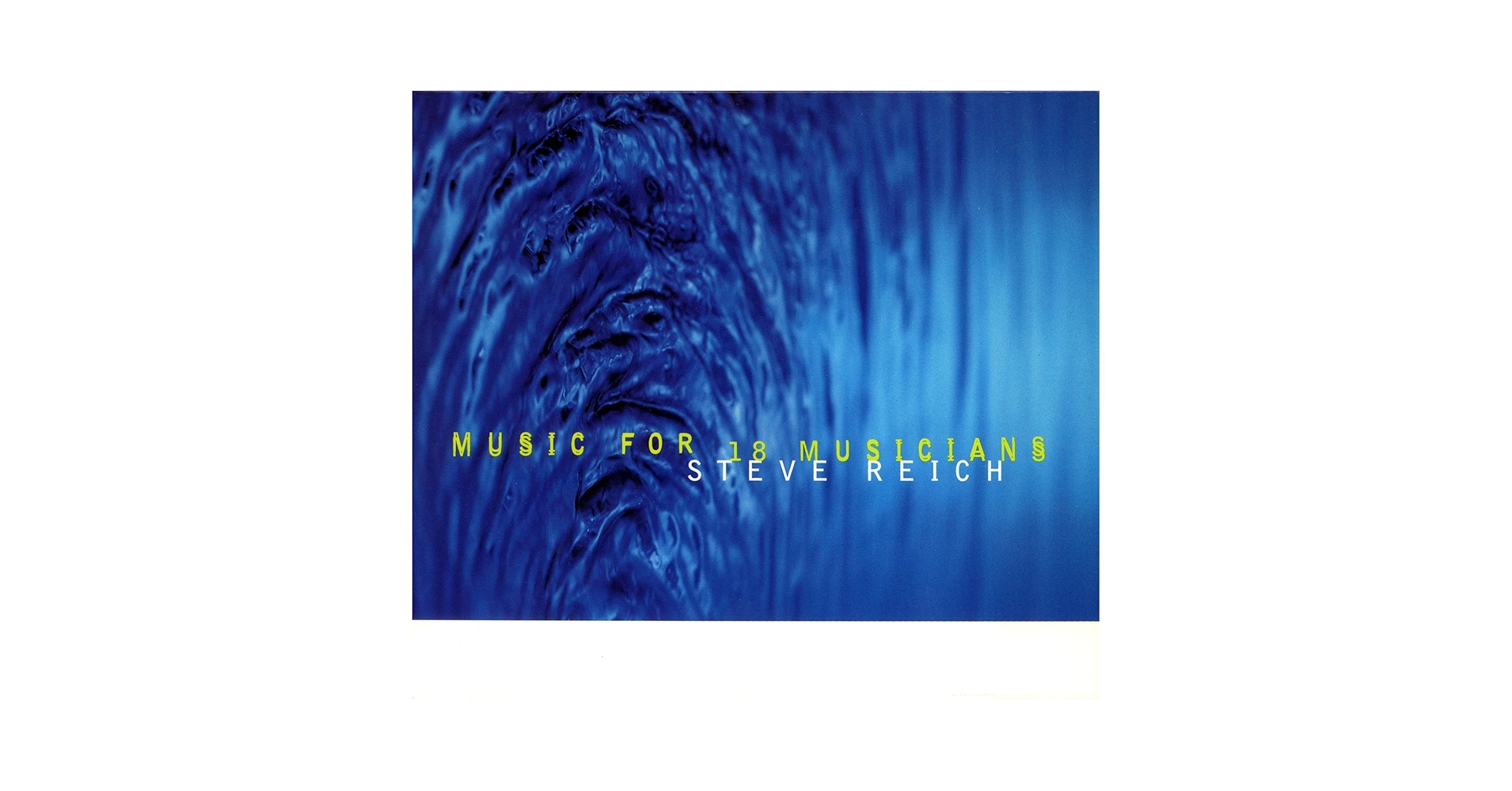 レコード Steve Reich Music for 18 Musicians Steve Reich: Music For 18 Musicians - ECM Records