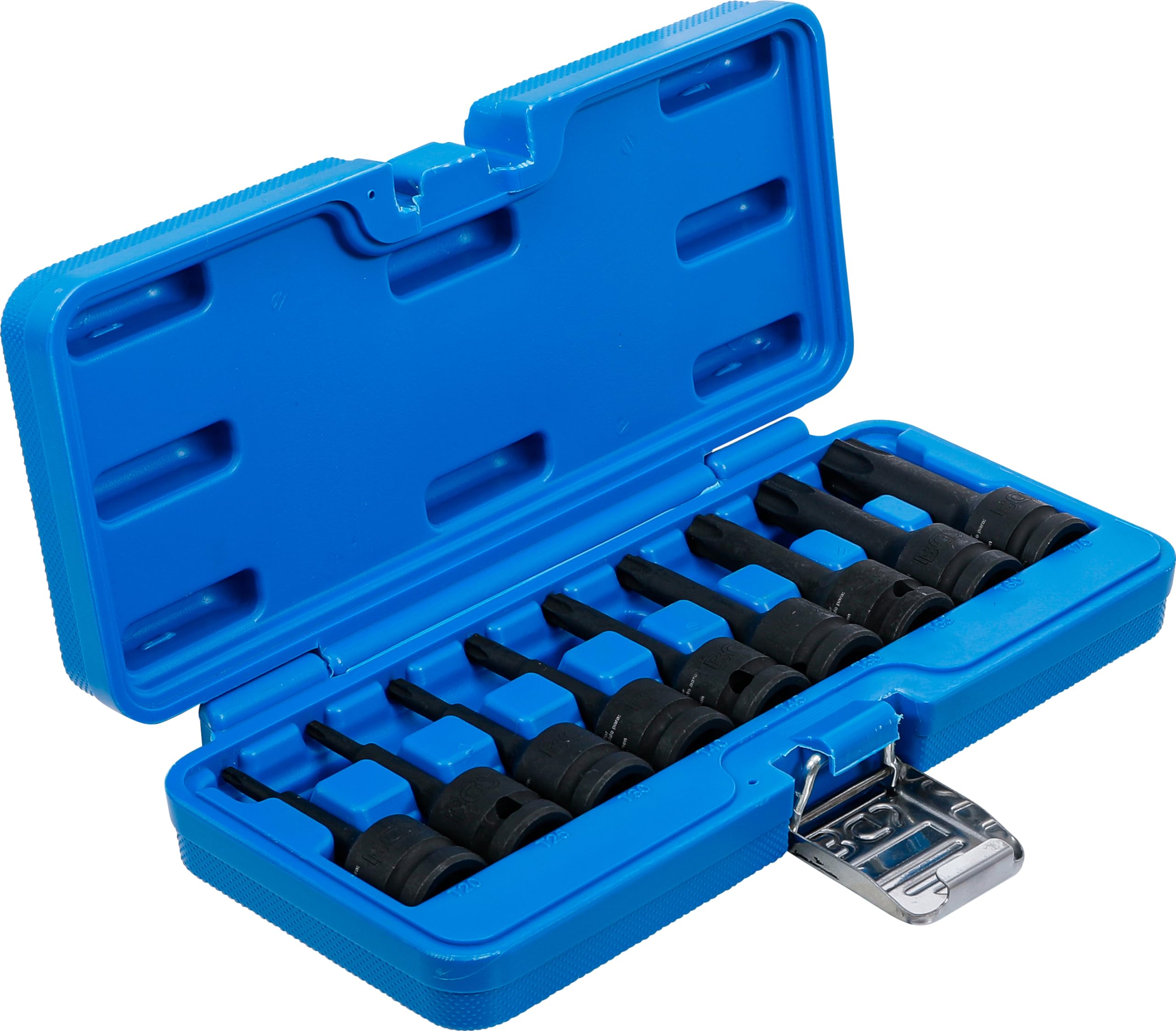 BGS 5480 | Juego de puntas de vaso de impacto | entrada 12,5 mm (1/2") | perfil en T (para Torx) T20 - T70 | 9 piezas