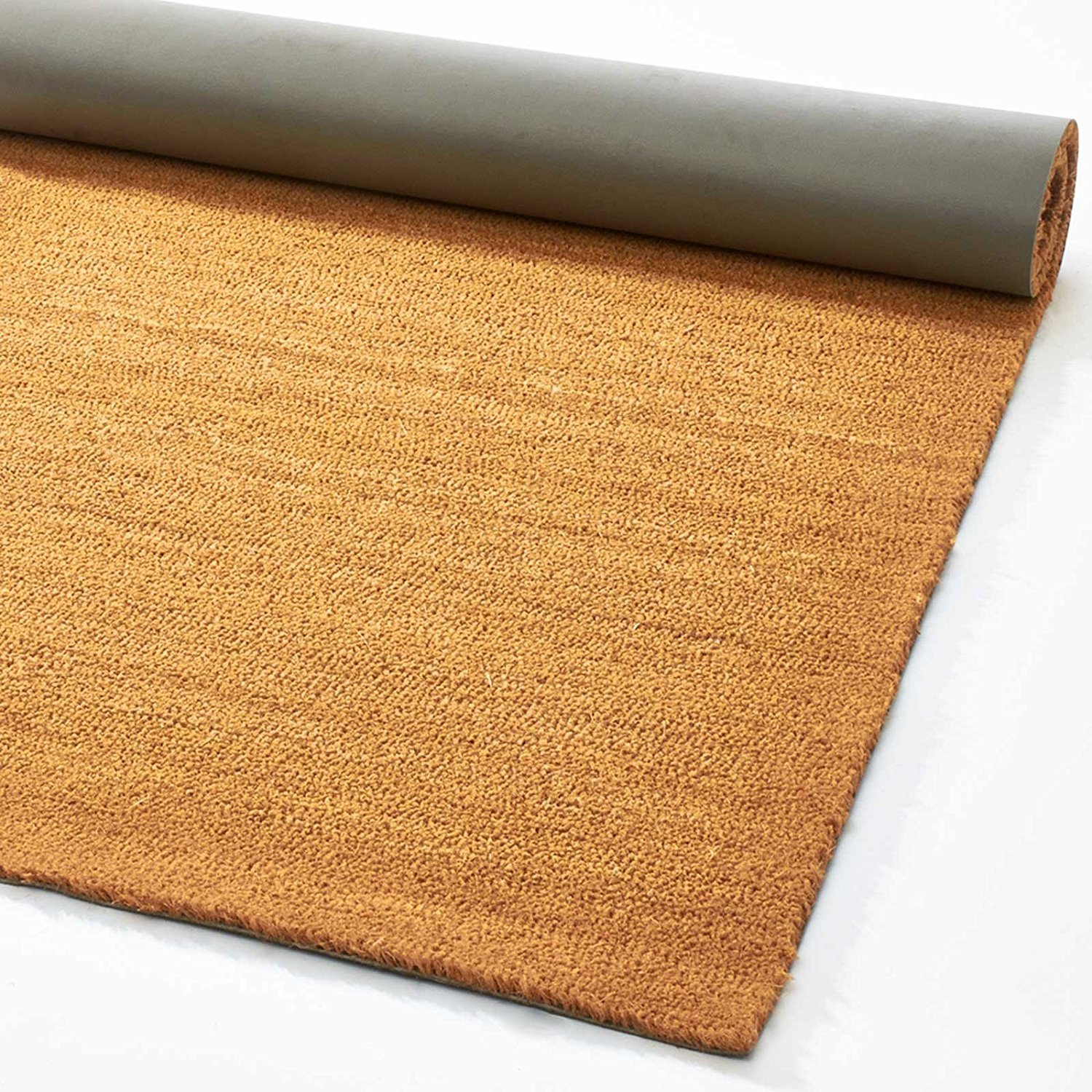 WEST DERBY CARPETS ONLINE eXtreme® Coir Floor Matting 17mm, Natural | Coconut Fibre Entrance Mat - 12 (200 x 150 cm)