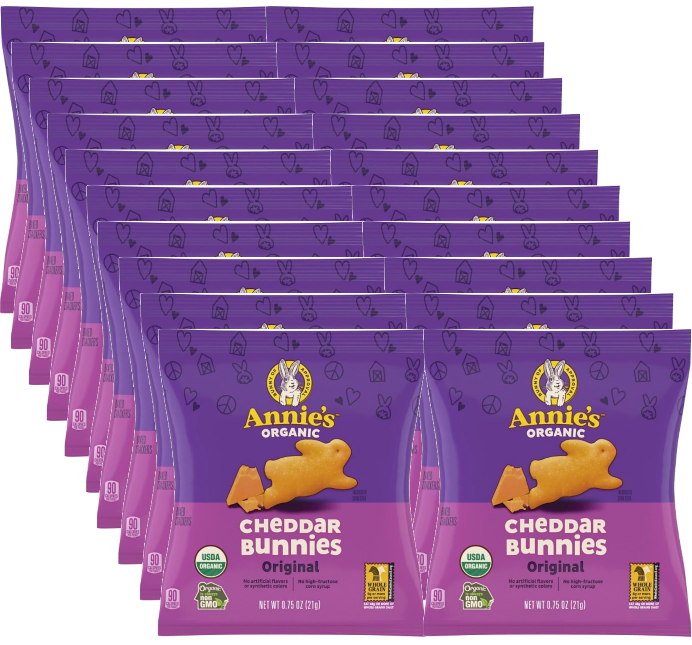 Amazon.com: Annie's Organic Cheddar Bunny Crackers - Pack of 20