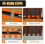 DODOWIN Connectable Contour Gauge 10+5 Inch, Fathers Day Gift Ideas for Him, Profile Gauge for Tile Cutter Flooring Measuring Woodworking Carpenter Tools, Unique Gifts Ideas for Men Dad Him Birthday