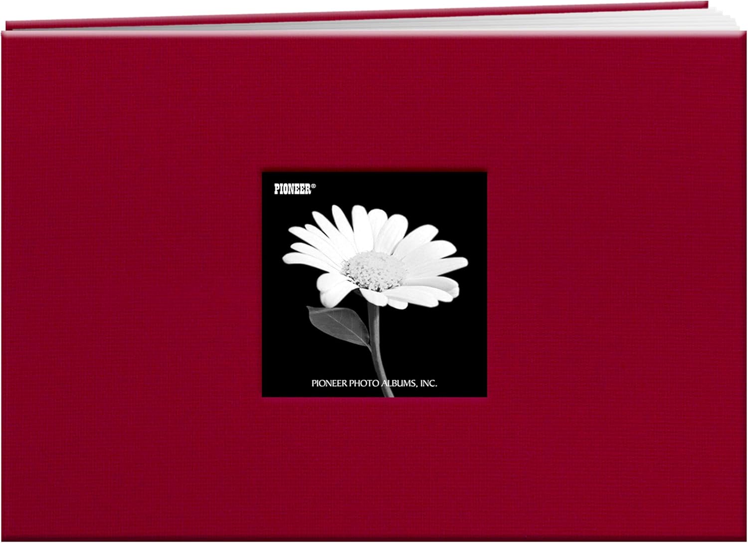 Pioneer Photo Albums (13cm x 18cm, Apple Red) - 13cm by 18cm Postbound Fabric Frame Front Memory Book, Apple Red