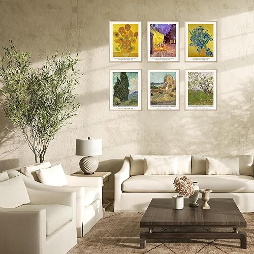 Miniatura 2 de Arte de pared de pintor maestro, pintura al óleo clásica de Vincent van Gogh, impresiones en lienzo, exposición de arte de pared, decoración de