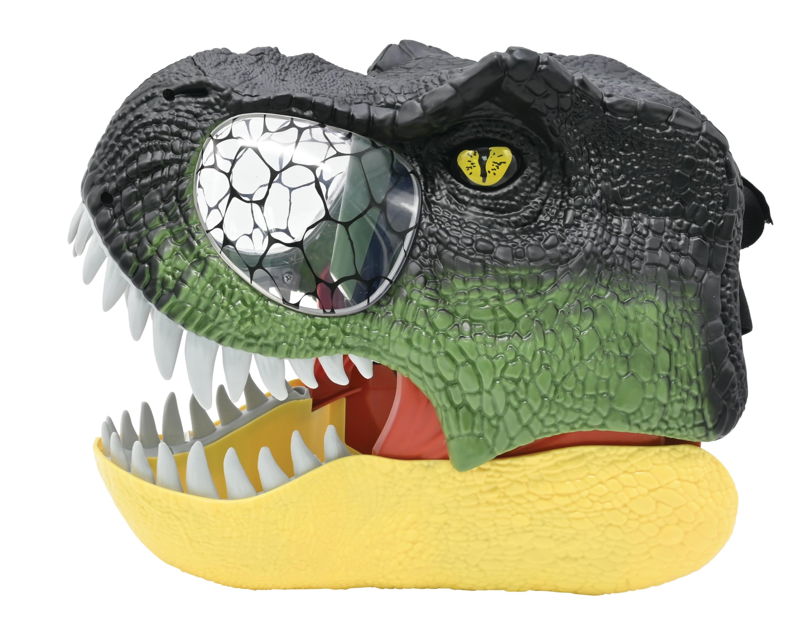 LEXIBOOK, Dinosaur Mask, Moving Jaw, Realistic Toy with Roars and Light Effects, Easy to Put On, RPDINO01