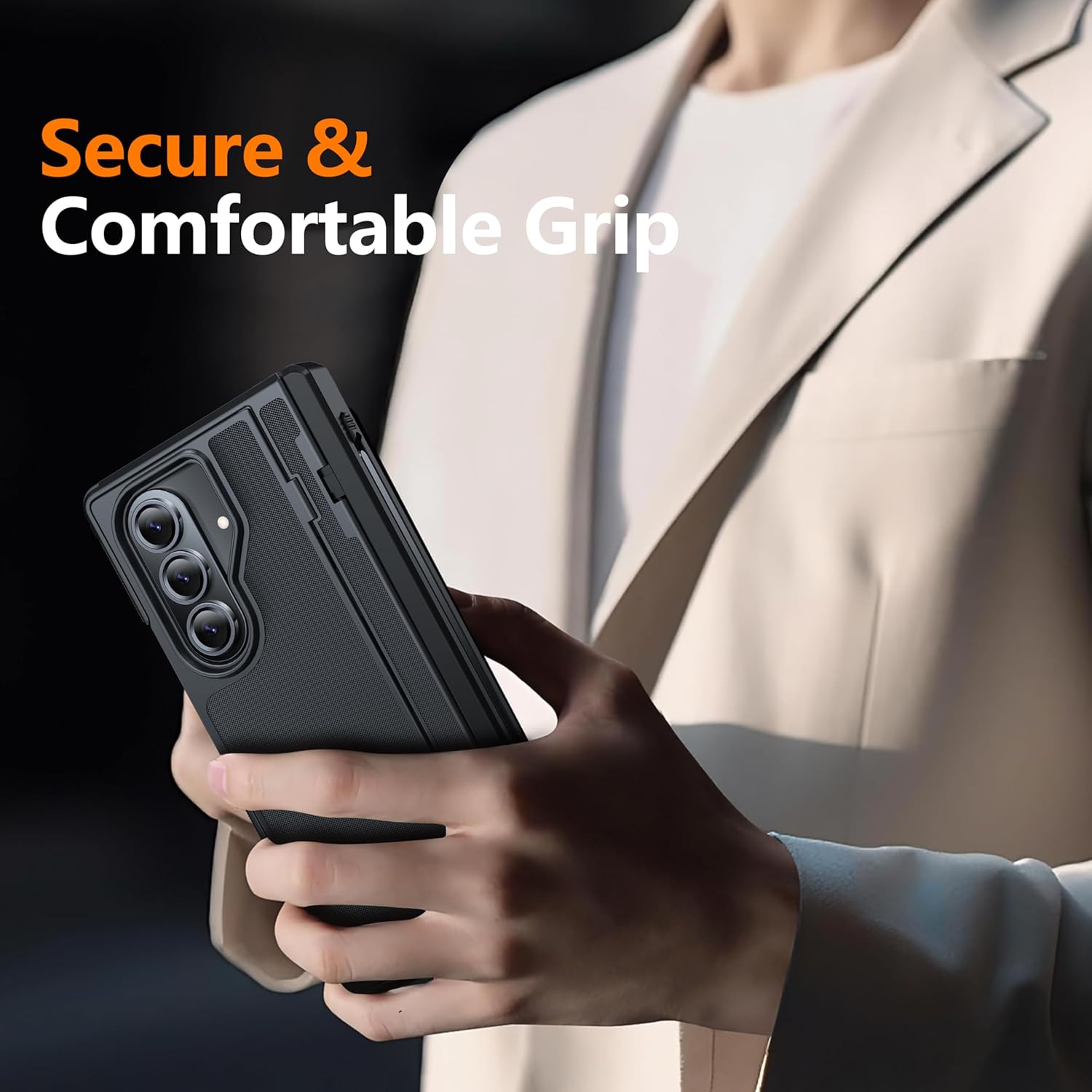 Oterkin Magnetic for Samsung Galaxy Z Fold 7 Kickstand Case & Stylus Pen