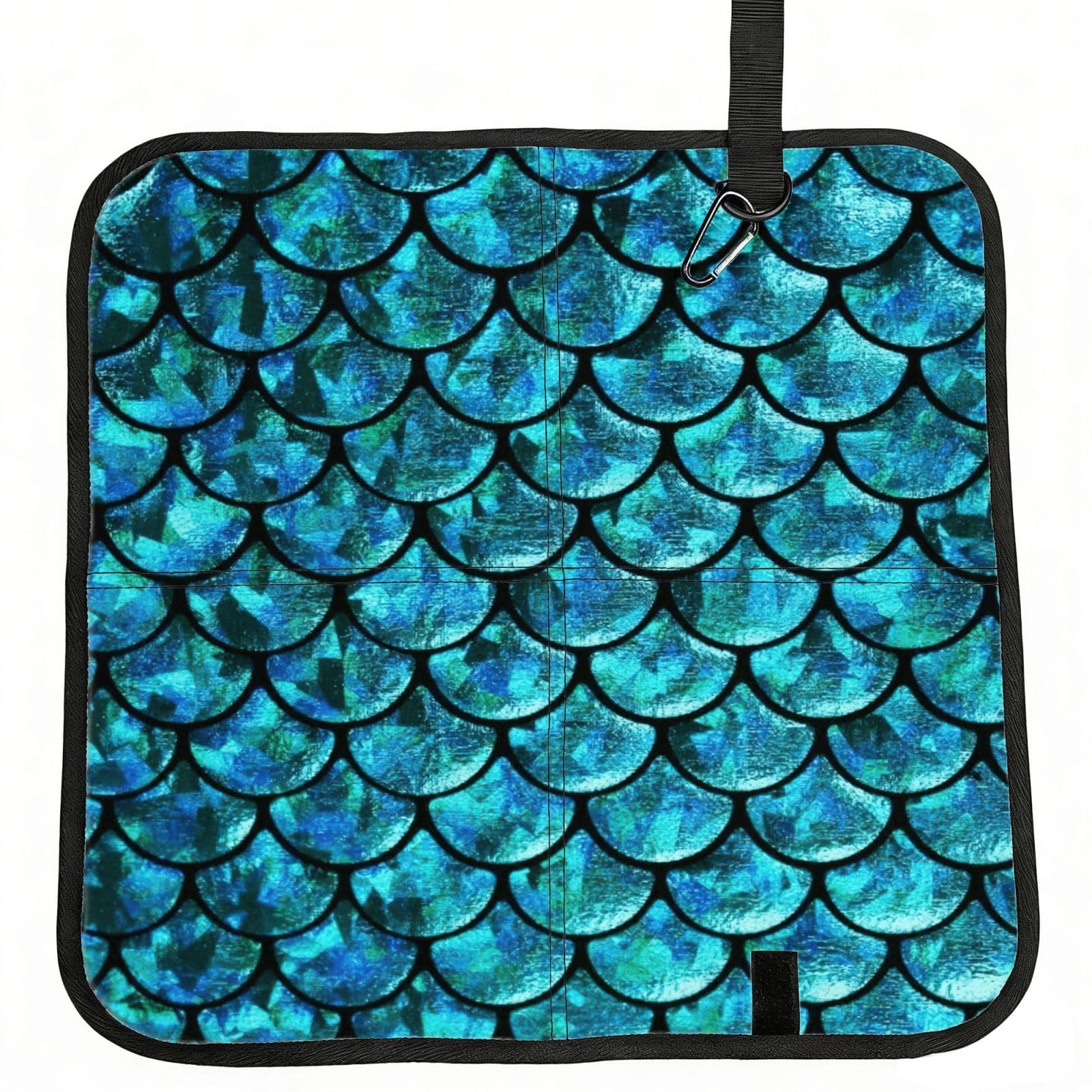 PPHGUT Fish Scale. Print Foldable Seat Cushion Waterproof Portable Chair Pad Travel Outdoor Picnic Camping