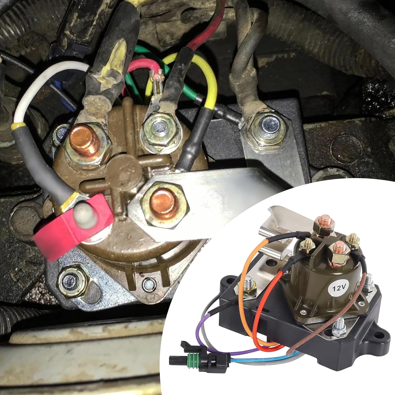 Glow Plug Controller Relay Compatible with Ford F250 F350 E250 E350 7.3L IDI Diesel 1987-1994 Replaces FOTZ-12B533-A DRX-01001 DY1128 RY-316 for F-Series & E-Series Super Duty