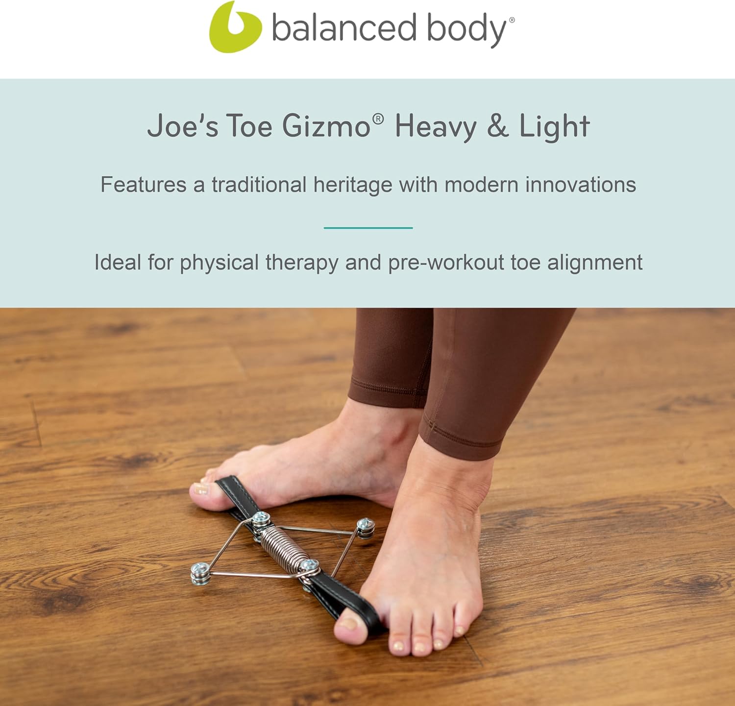 Balanced Body Joe’s Toe Gizmo, Pilates Foot Exercise Equipment and Bunion Corrector, Strengthening Equipment for Feet, Pilates Foot Corrector