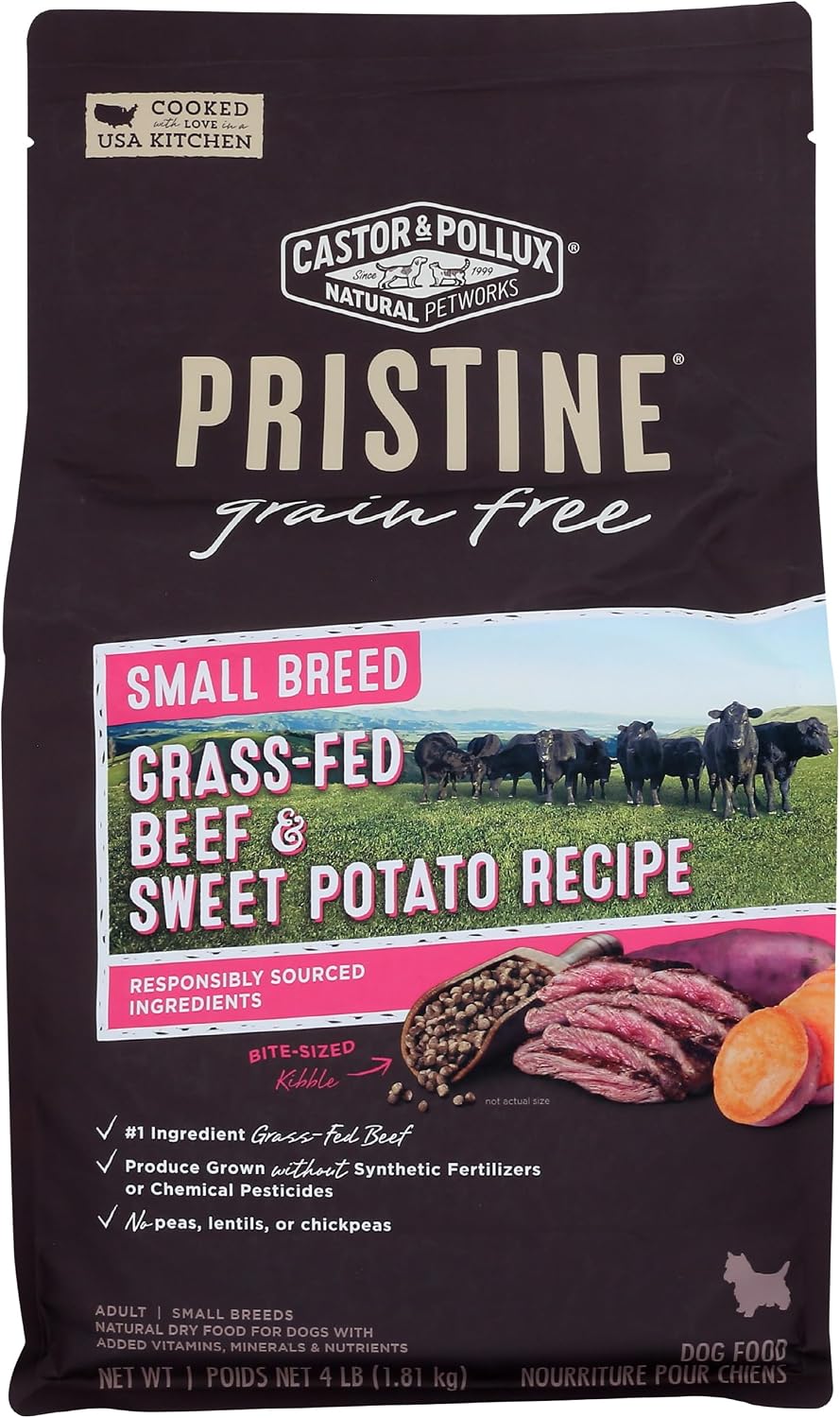 Castor & Pollux Pristine Beef & Sweet Potato Small Breed Dog Food, 64 OZ