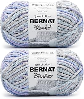 Bernat Blanket - 2 Pack of 220 Yards/10.5 oz Overcast 100% Polyester Yarn