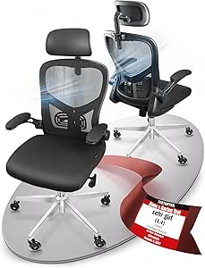 CLOUVOU SmartSeat Bürostuhl Ergonomisch [TESTSIEGER] Schreibtischstuhl 100% individuell einstellbar | Büro Stuhl & Gaming Stuhl | Computerstuhl Home Office Chair Ergonomic | Drehstuhl 150 kg
