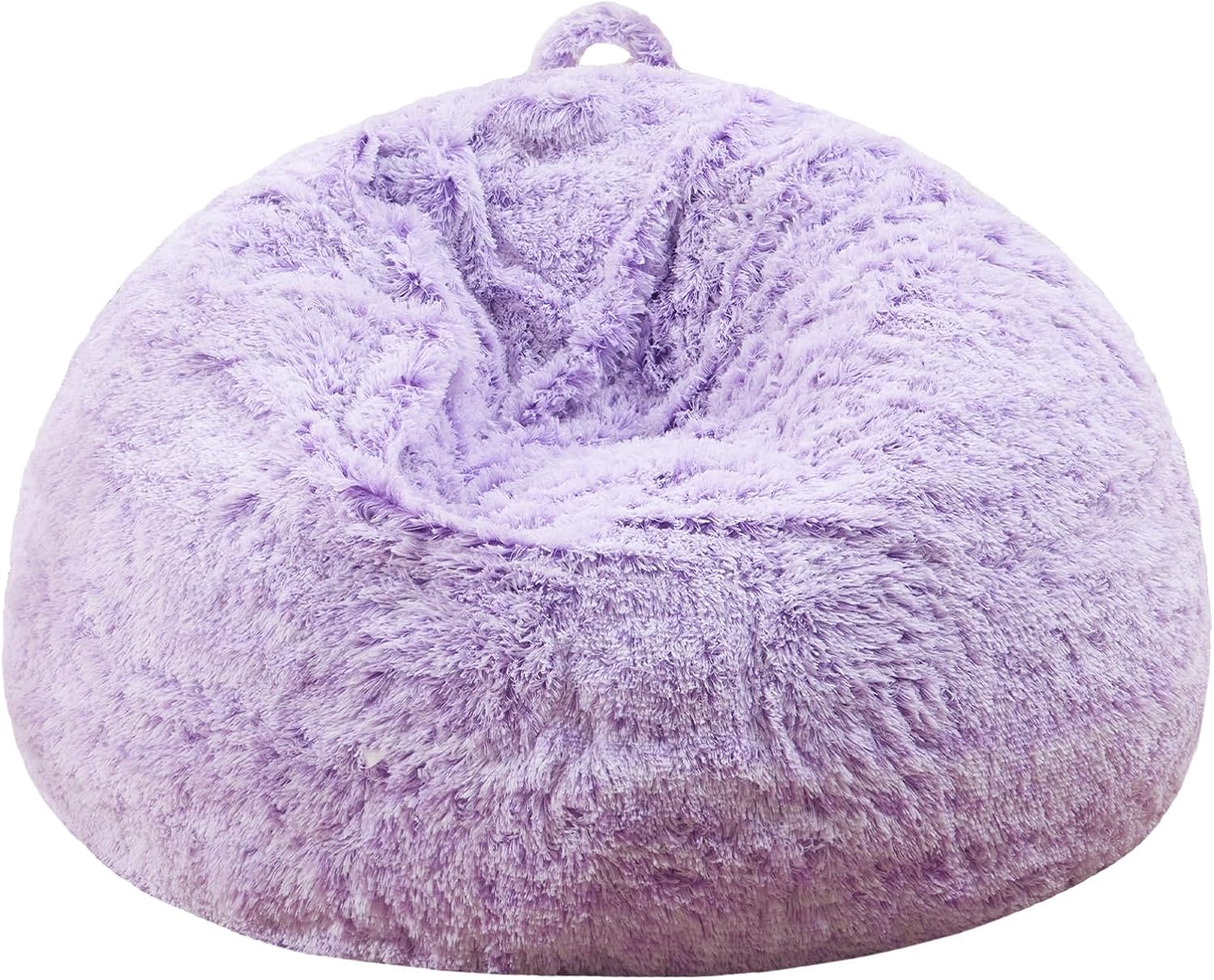 Large Bean Bag Cover for Stuffed Animals Machine Washable, Gaming Bean Bag Chairs for Adults Teens Girls, Lovely Cute Bean Bag Storage Stuffed Animal, 7FT, Purple 7FT Ombre Purple (Cover Only)