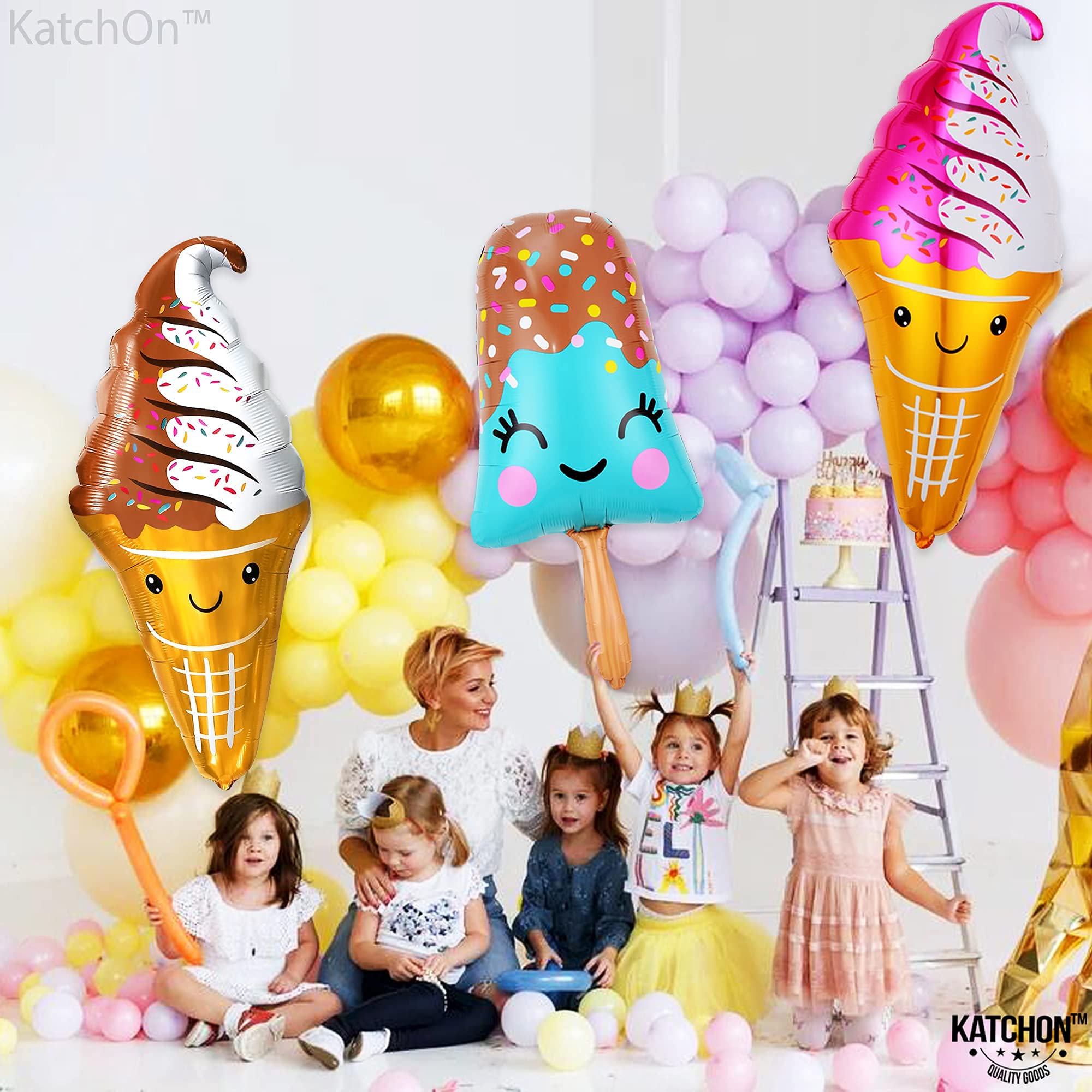 Buy Giant, Ice Cream Balloons Kit 39 Inch, Ice Cream Party