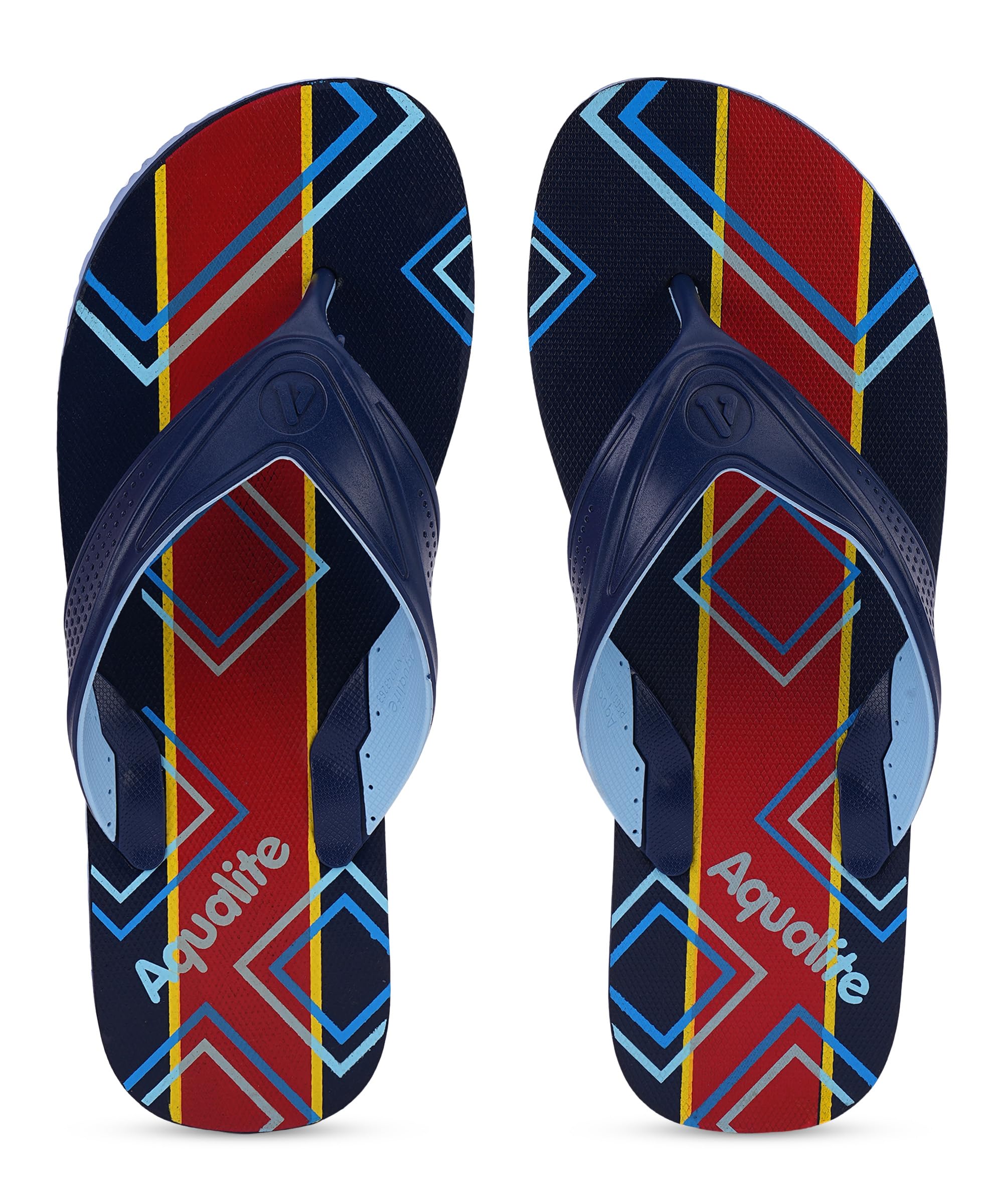 Aqualite Navy Blue & Sky Blue Comfort Slippers For Men, UK 8 (B0CKLL1FB2) Amazon Price History, Amazon Price Tracker