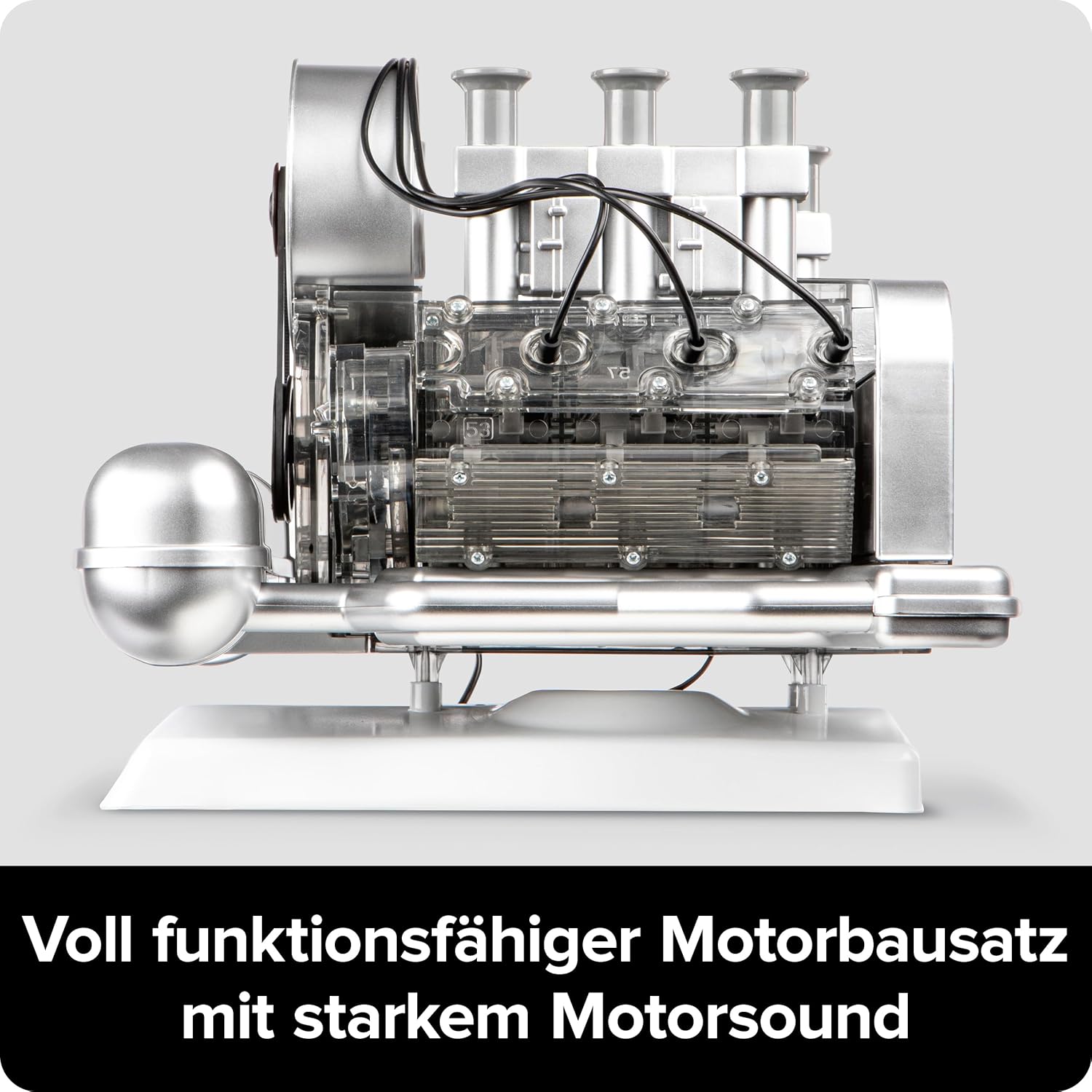 Franzis Porsche 911 Boxermotor Bausatz 1:4 - Motor-Modell mit Sound – Vorschau 8