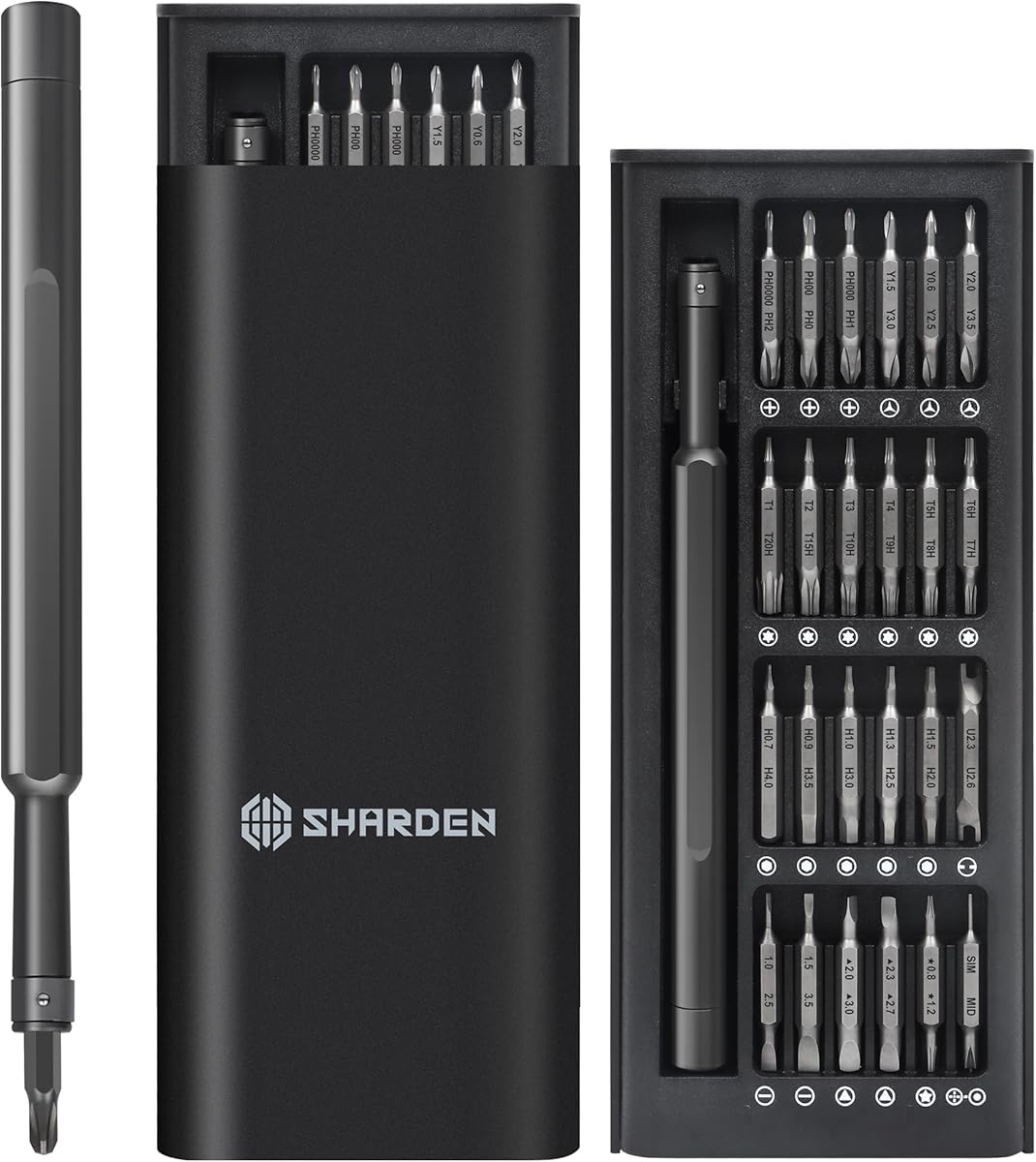 Precision Screwdriver Set 49 in 1 SHARDEN Small Screwdriver Set Magnetic Repair Tool Kit for Laptop, iPhone, Cell Phone, PC, MacBook, Tablet, Computer, PS5, PS4, Electronic, Glasses, Watch