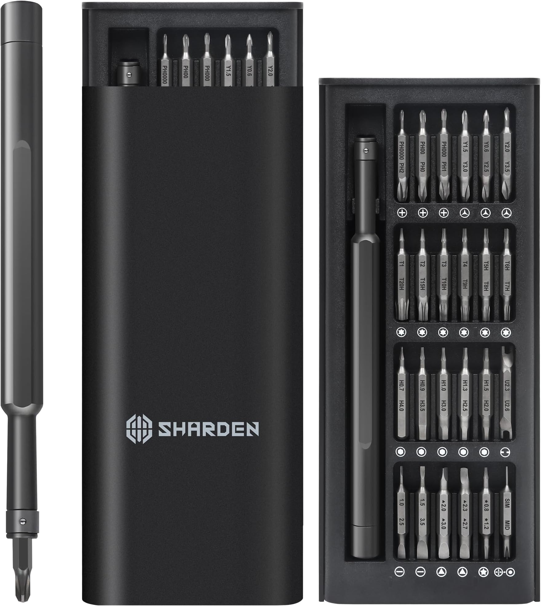 Sharden Precision Screwdriver Set 49 in 1 Small Screwdriver Set Magnetic Repair Tool Kit for Laptop, iPhone, Cell Phone, PC, MacBook, Tablet, Computer, PS5, PS4, Xbox, Electronic, Glasses, Watch
