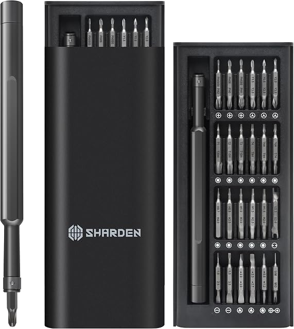 Precision Screwdriver Set 49 in 1 SHARDEN Small Screwdriver Set Magnetic Repair Tool Kit for Laptop, iPhone, Cell Phone, PC, MacBook, Tablet, Computer, PS5, PS4, Electronic, Glasses, Watch