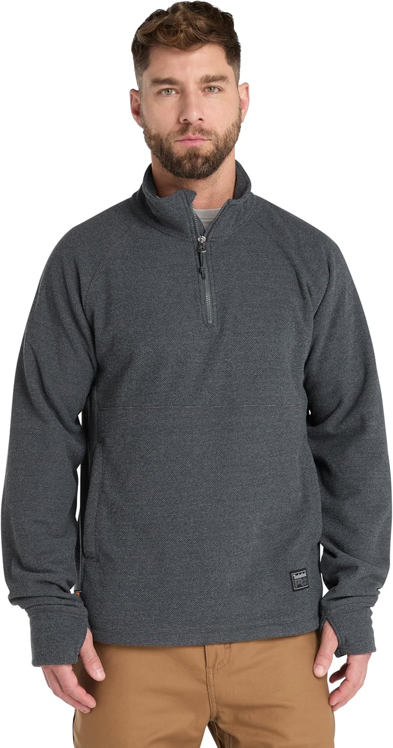 Timberland PRO mens Irvine 1/4-zip Waffle Fleece