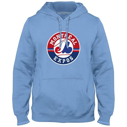 Montreal Expos Cooperstown MLB Express Twill Logo Hoodie - (1992-2004)