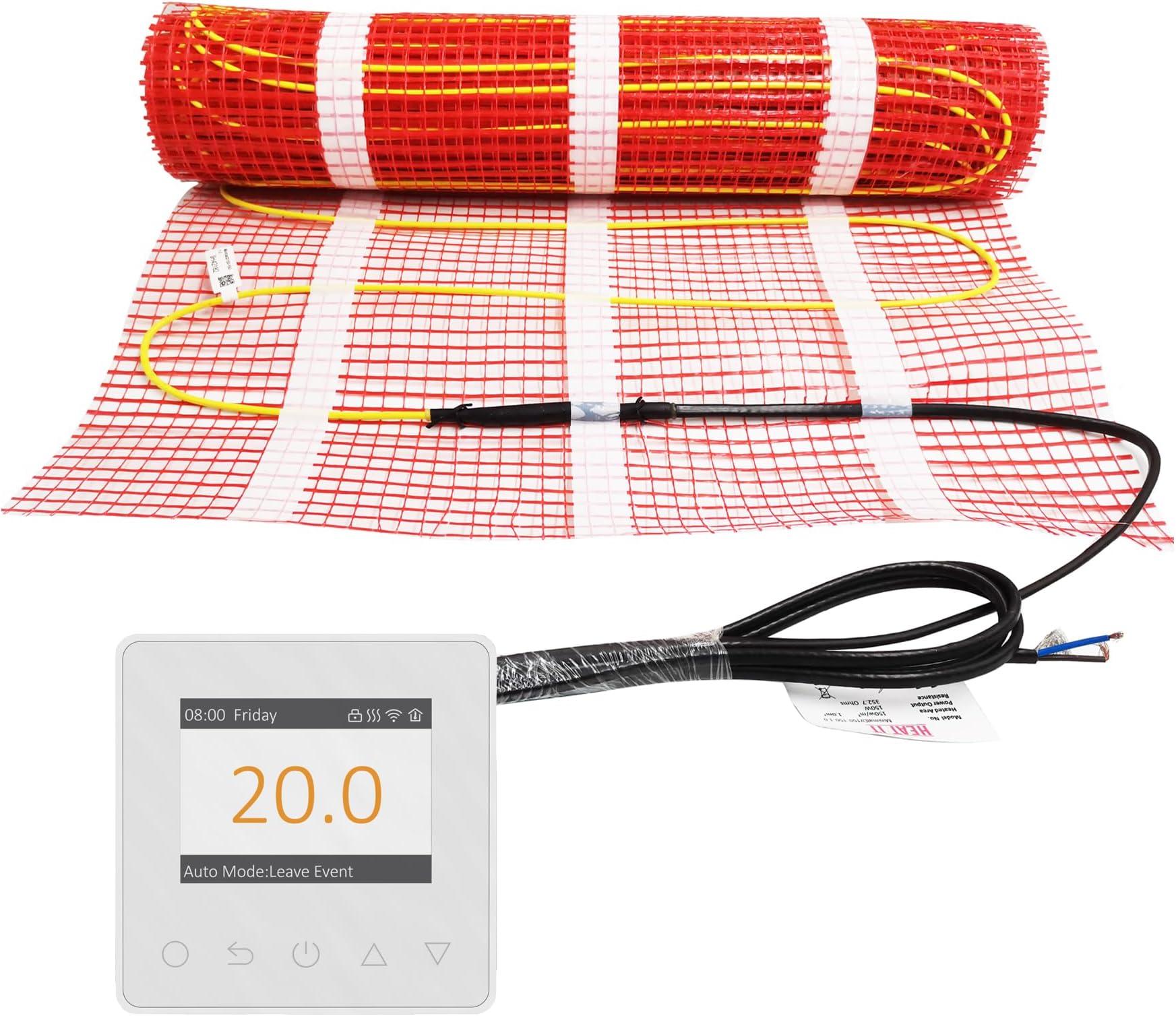 HEATIT Underfloor heating, electric, self-adhesive, underfloor heating, 150 W/㎡ warm (1.5 ㎡ 84K)