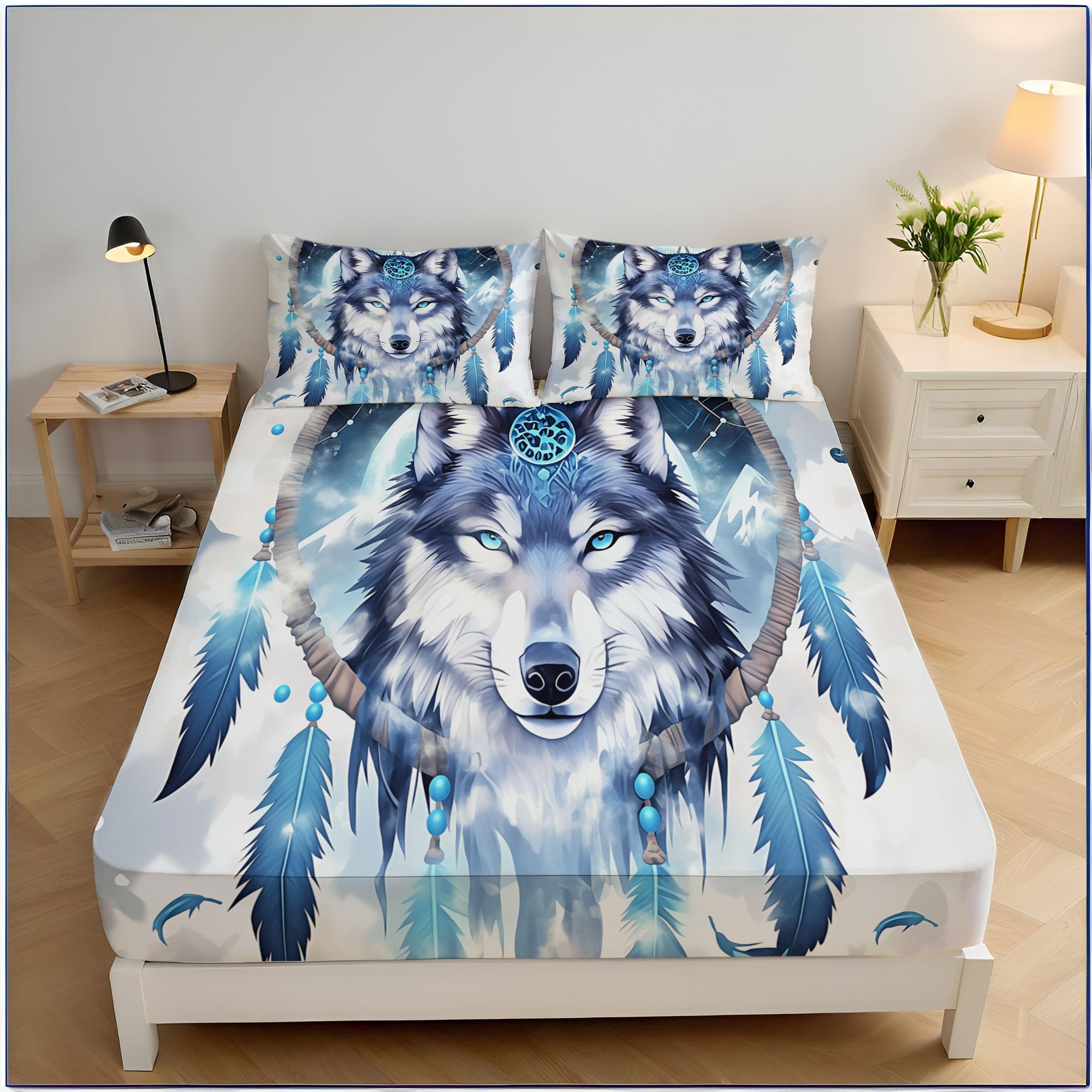 Drap-housse attrape-rêves lavable et grand bonnet de 30 cm de qualité