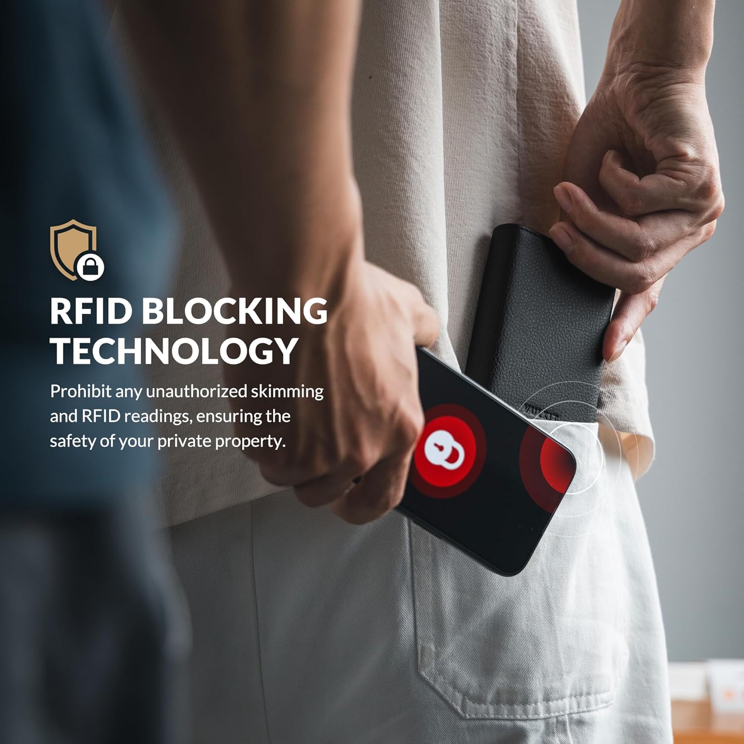 VULKIT Card Holder Wallet with Coin Pocket Magnetic Closure Pop Up Cards With ID Window Leather Wallet for Cash & Credit Cards | with Coin Pocket, Magnetic Closure, Pop Up Cards, With ID Window - Image 5