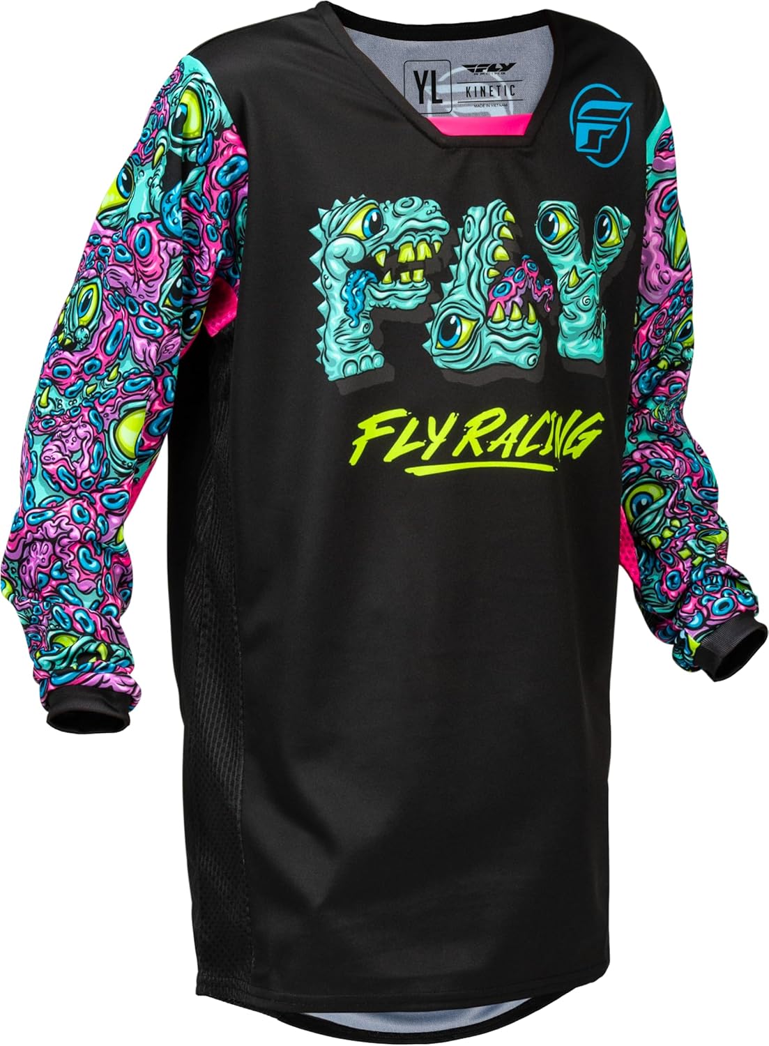 Fly Racing Youth Kinetic Motocross Jersey, Lightweight Racing MX Gear