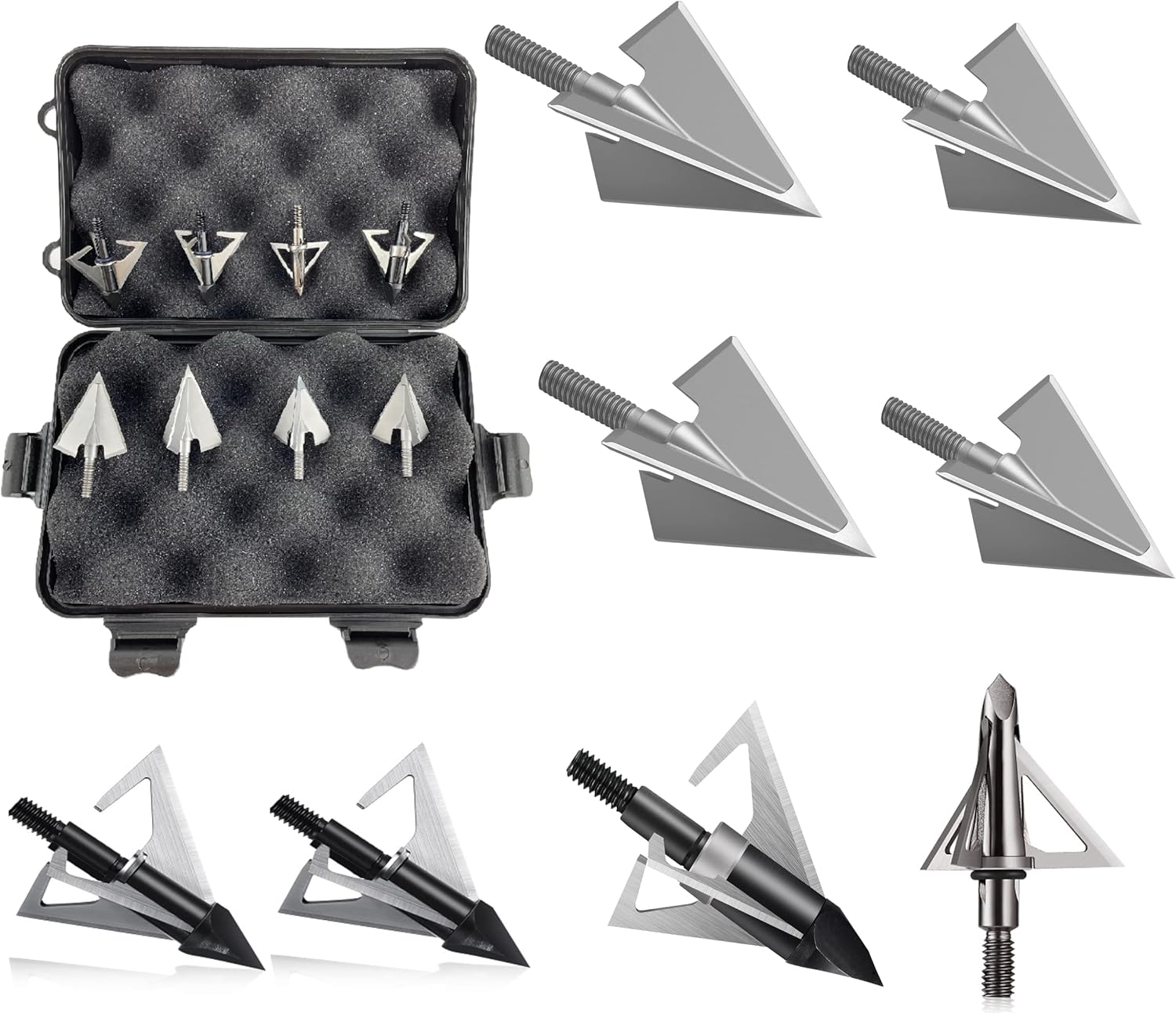 DEEPOWER Broadheads 100 125 Grain Fixed Blades Archery