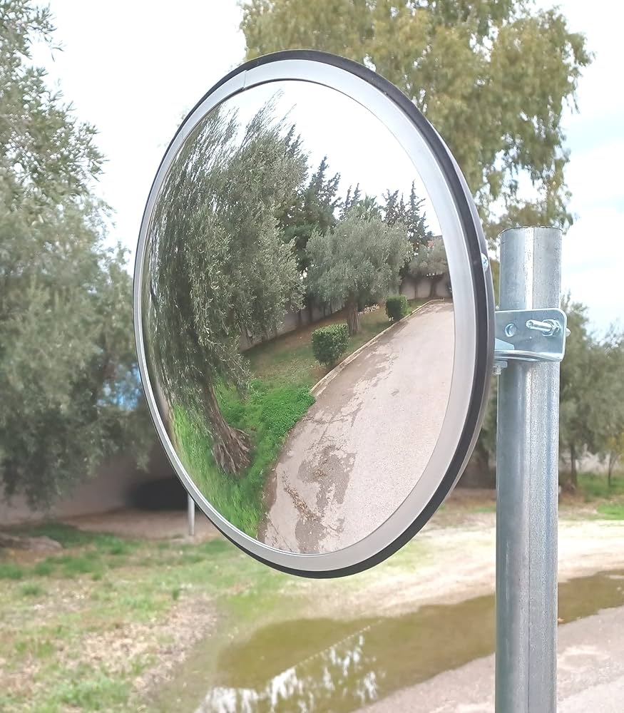 Buy Good Quality Convex Safety Mirror 60CM For Driveway Wide Angle Visible High-Definition Convex Security Mirror With Plastic Body