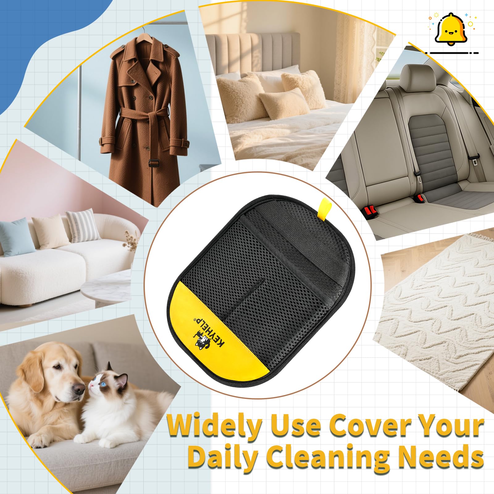 Pet Hair Removal Glove for Dogs & Cats, Newly Upgraded Reusable Electrostatic Pet Hair Glove, Magic Brush Pet Hair Remover Tool for Clothing, Couch, Carpet, Car Seat - image 4