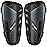 Shin Guards Soccer Kids Youth, CE Certified AirsFish Shin Guard Protection Gear for 2-18 Years Old Boys Girls Teenagers High Impact Resistant Breathable Comfortable (S Plus, Dark Black)
