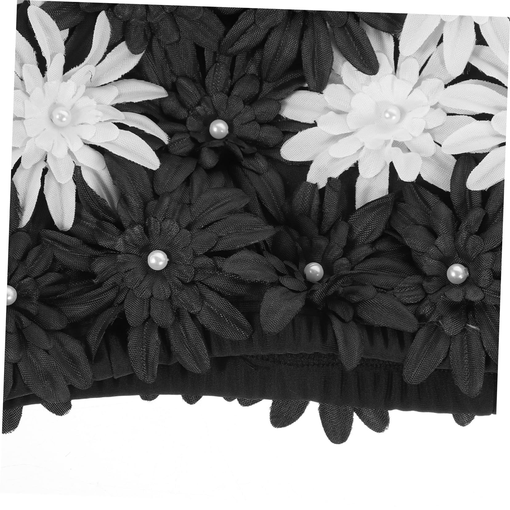 Mipcase Gorro de baño Adulto Gorro de baño Floral Tela de Gorro de baño Malla Gorro de Natacion Mujer Gorro Natacion Gorras de natación elásticas Sombreros para Nadar Brocado