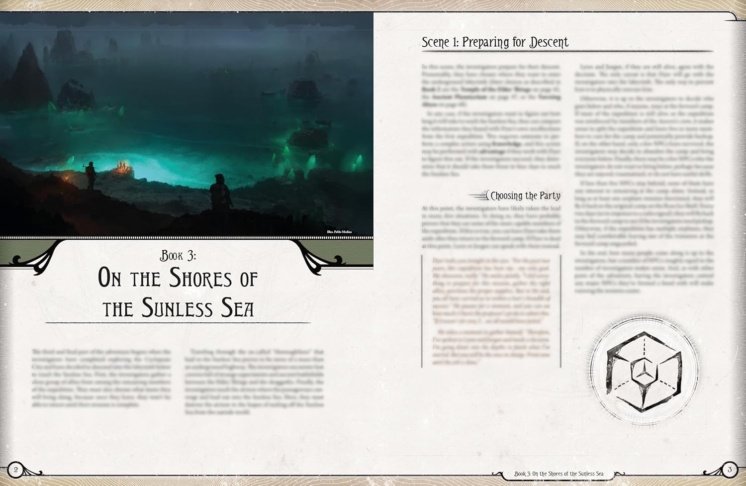 Asmodee Arkham Horror The Roleplaying Game Terra Antarctica Adventure Book, Immersive RPG for Kids & Adults, Ages 14+, 2-6 Players, 1+ Hour Playtime