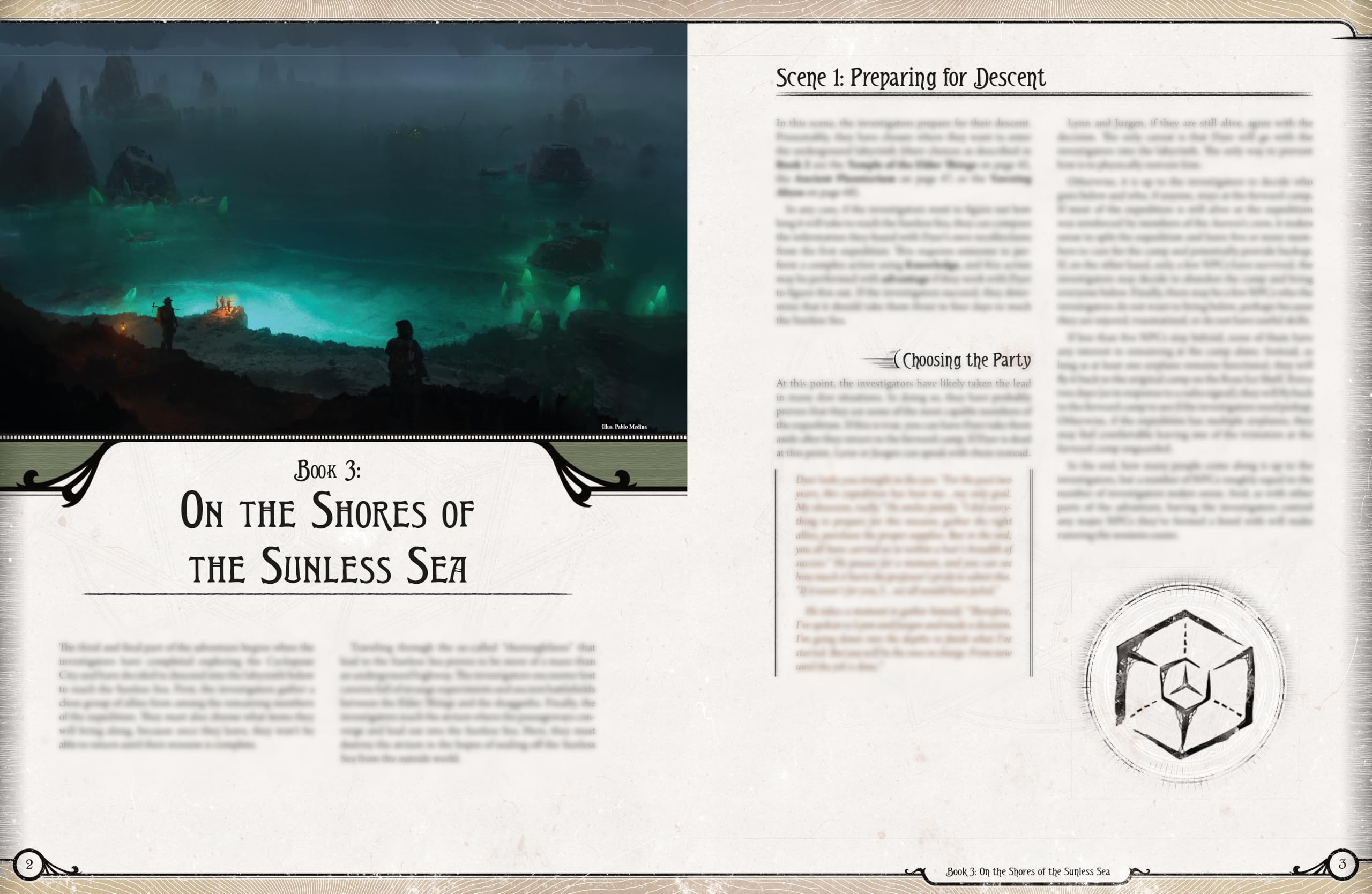 Asmodee Arkham Horror The Roleplay Terra Antarctica Adventure Book, RPG coinvolgente per bambini e adulti, età 14+, 2-6 giocatori, 1+ ora di gioco
