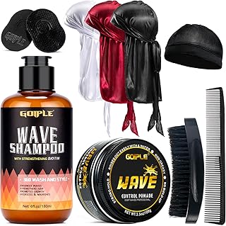 Goiple Waves Pomade-360 Waves Wash Shampoo -Wave Shampoo for Black Men 360 Wave Shampoo