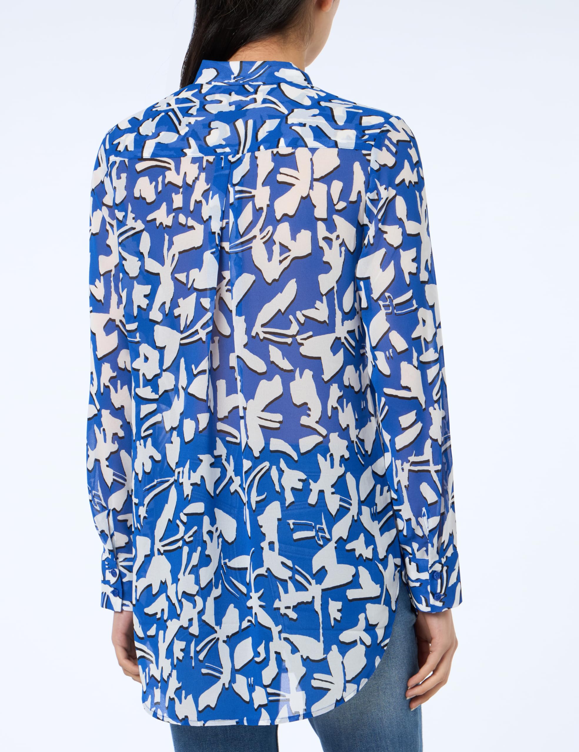 Comma Longbluse aus Chiffon