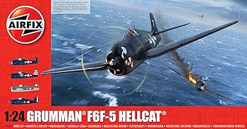 エアフィックス　グラマン　F6F-5　ヘルキャット　1/24　プラモデル Amazon.com: Airfix Grumman F6F-5 Hellcat 1:24 WWII Military