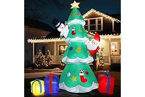 Shappy 6 ft Christmas Inflatables Outdoor Decorations Light Up Inflatable Christmas Tree...