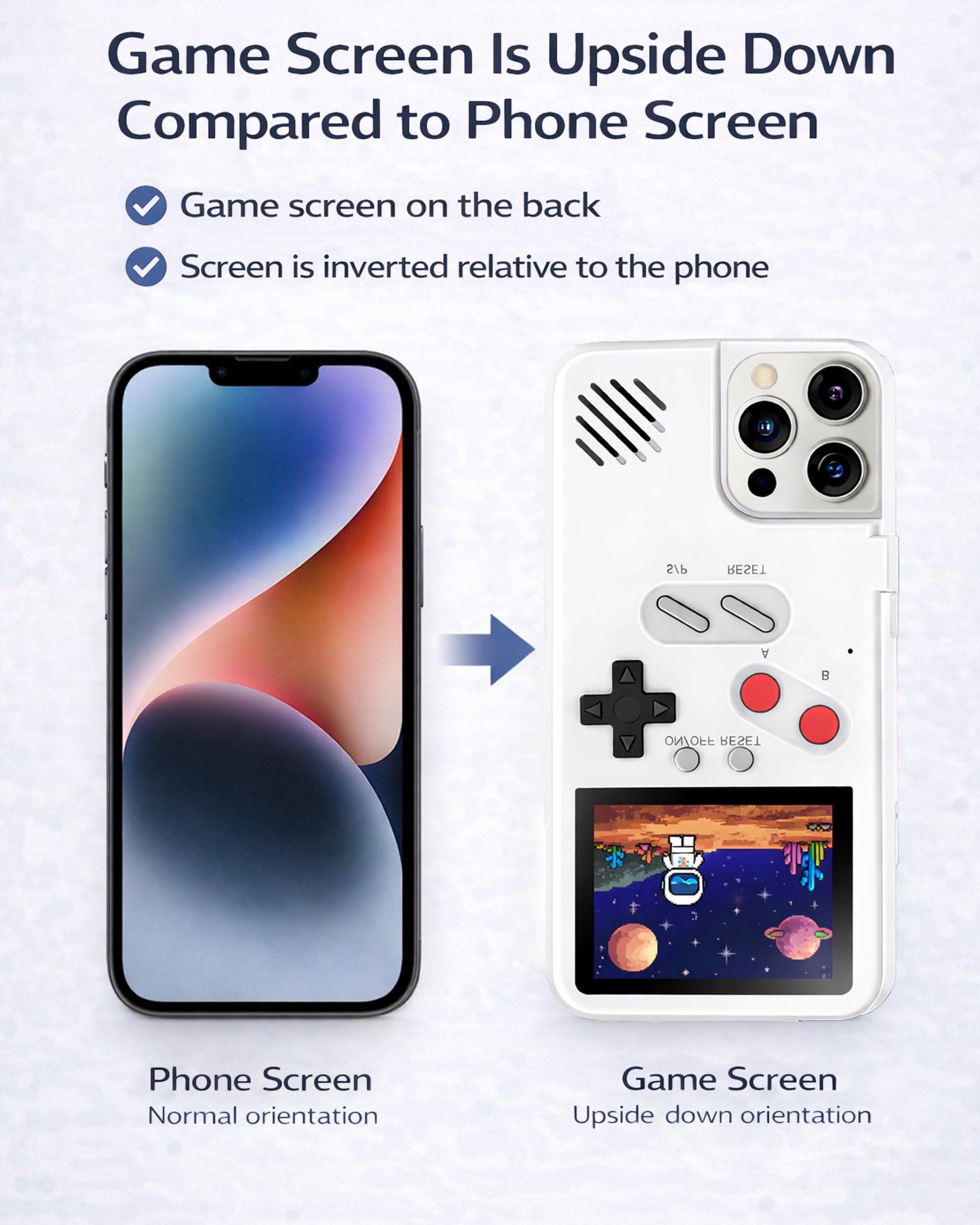 Amazon.com: Chu9 Game Phone Case, 168 Built-in Small Video Games