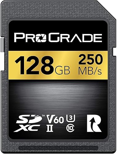 Tarjeta SD UHS-II de 128 GB V60  Velocidad de escritura de hasta 130 MBs y velocidad de lectura de 250 MBs  para vloggers profesionales, cineastas,