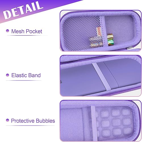 Miniatura 7 de BOVKE Funda protectora de repuesto para Microsoft Arc Touch Wireless Mouse Duro EVA a prueba de golpes Bolsa de almacenamiento de viaje Bolsa de