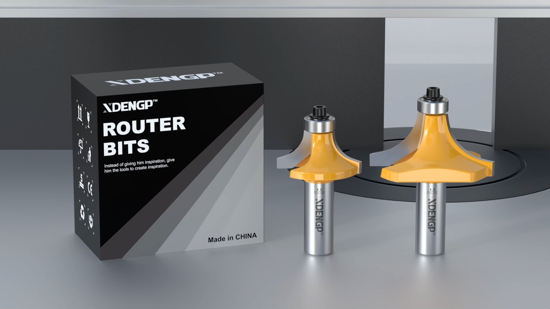 Image of Roundover Router Bit 1 /2 Shank, 3 /8 inch Radius Round Over Router Bits, Router Bits Round Over for Edging Forming Rounding Woodworking Cutter