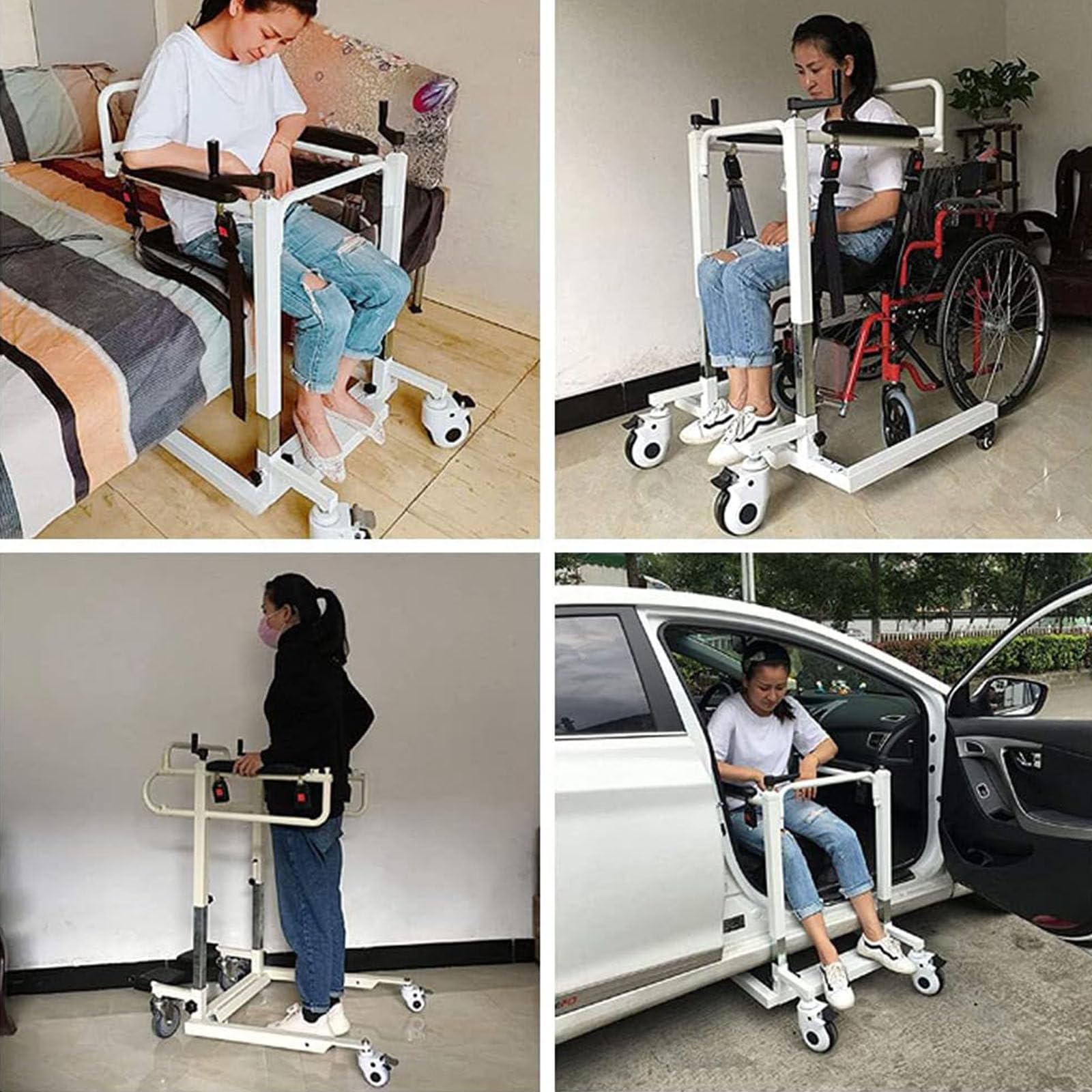 Ascensore paziente portatile con Seat per anziani e disabili, aiuto multifunzionale di trasferimento per assistenza domiciliare