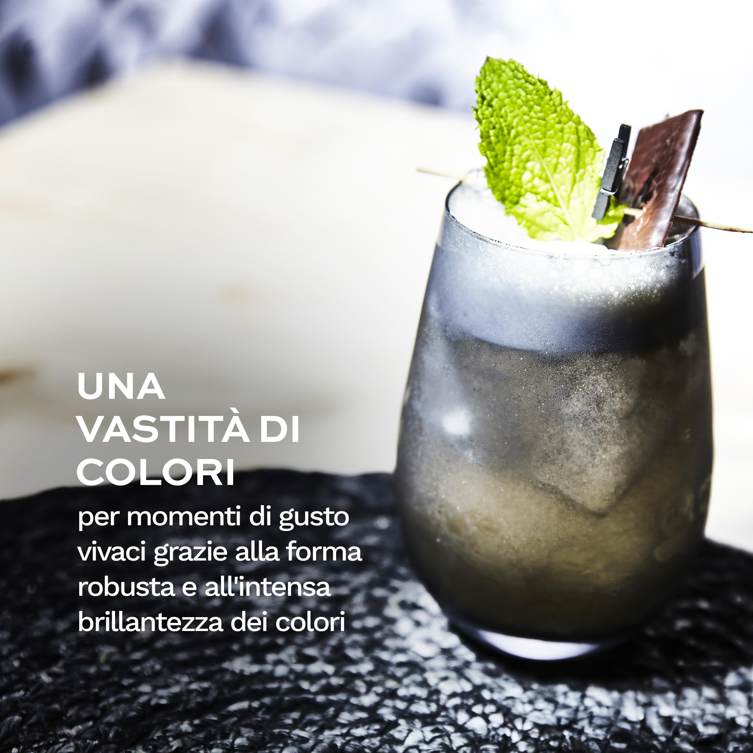 Stölzle Lausitz Bicchieri Acqua Elements Grigio Fumo Set 6 – 465 ml Tumbler in Cristallo per Acqua Succo e Cocktail – Resistenti agli Urti Lavabili in Lavastoviglie – Eleganti Bicchieri Multiuso