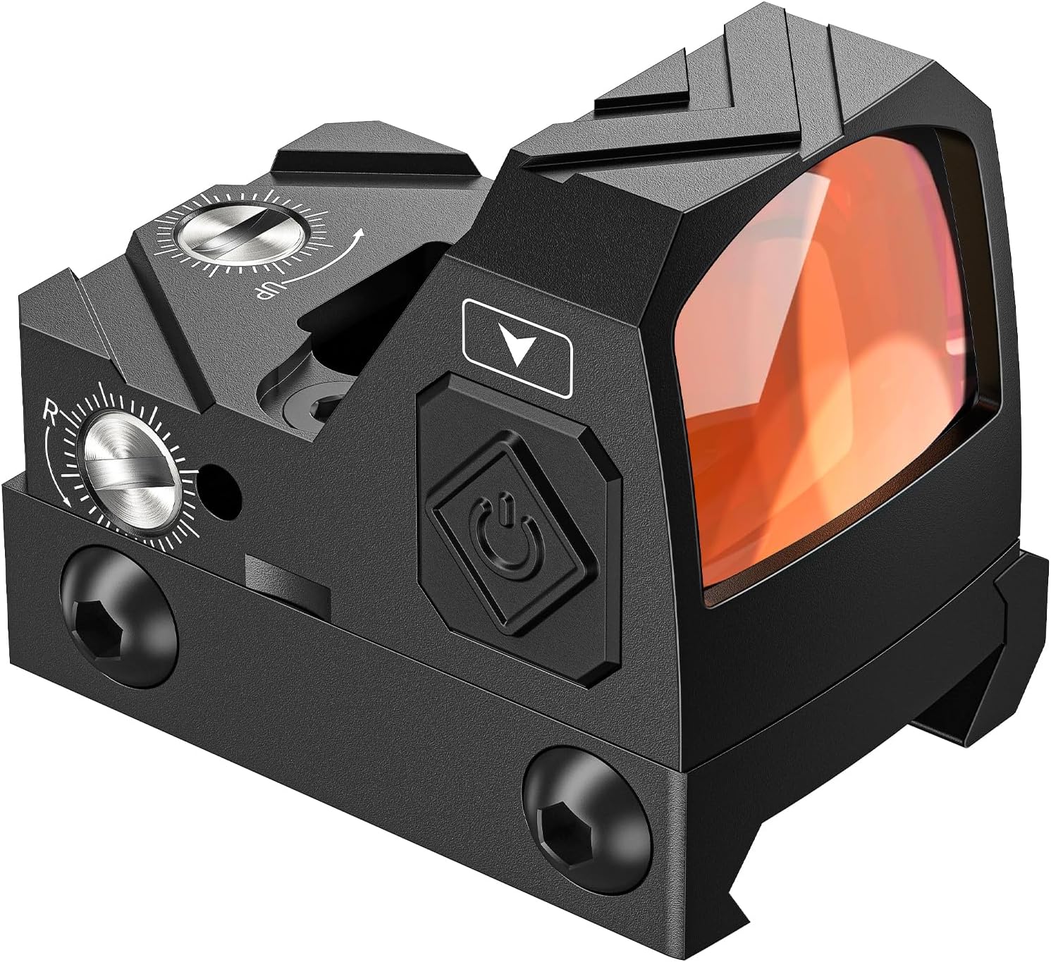 WolfCloak Motion Awake 2MOA Red/Green Dot Scope for RMR Cut Footprint, Shockproof and Waterproof Red Dot Sight, Open Reflex Optics with Adapter Plate for MOS and 21mm Picatinny Base