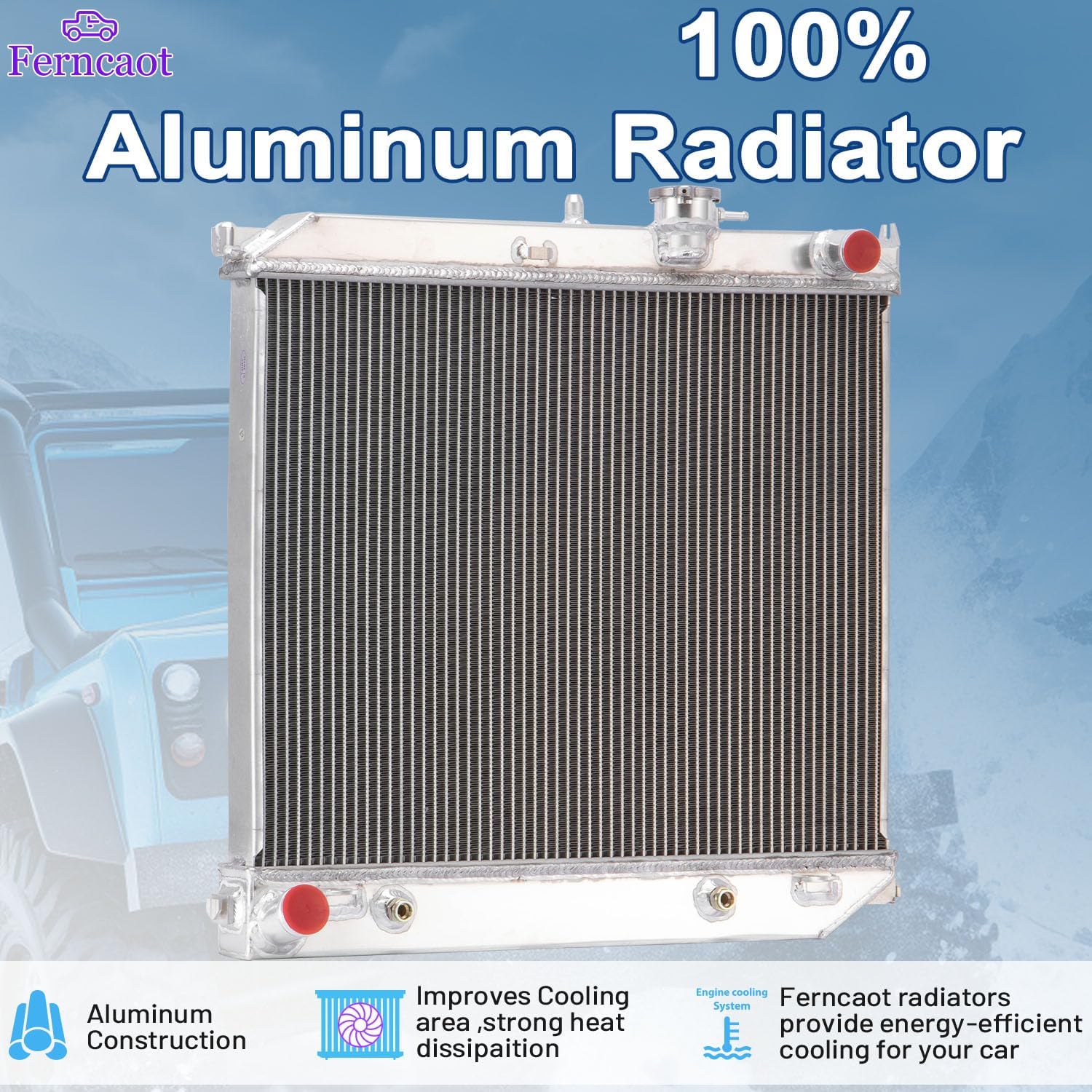 2Row Radiator for 2004-2012 Chevy Colorado GMC Canyon Isuzu i-290 i-370 i-280 i-350 2005 2006 2007 2008 2009 2010 2011 2.8L-3.7L