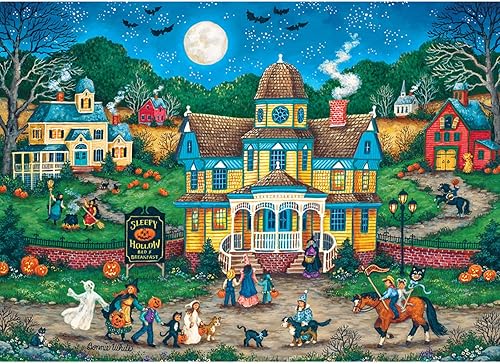 Miniatura 2 de MasterPieces Rompecabezas de Halloween de 1000 piezas, The Tag Along, 19.25 x 26.75 pulgadas
