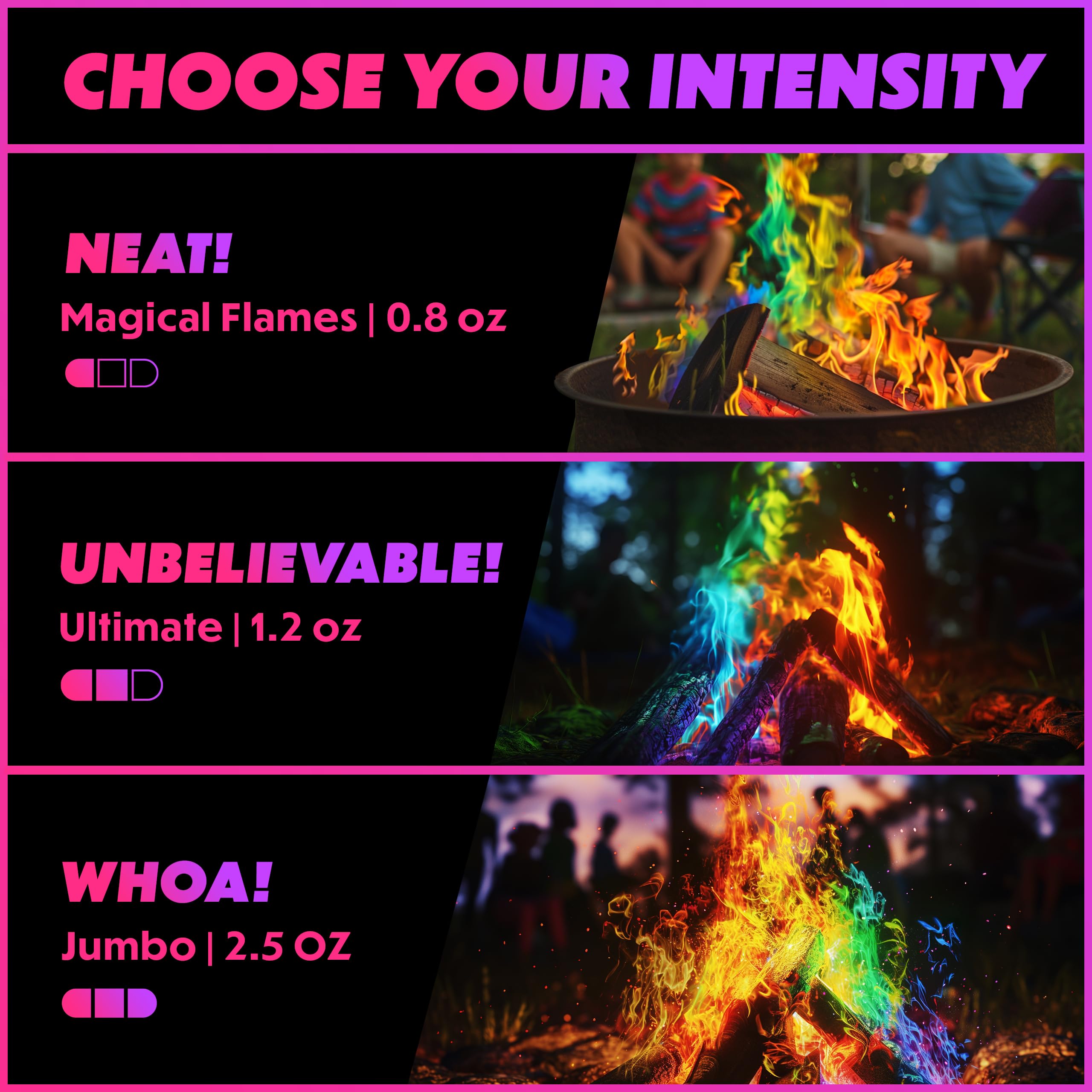 Magical Flames Fire Color Packets - Vibrant Fire Effects -6